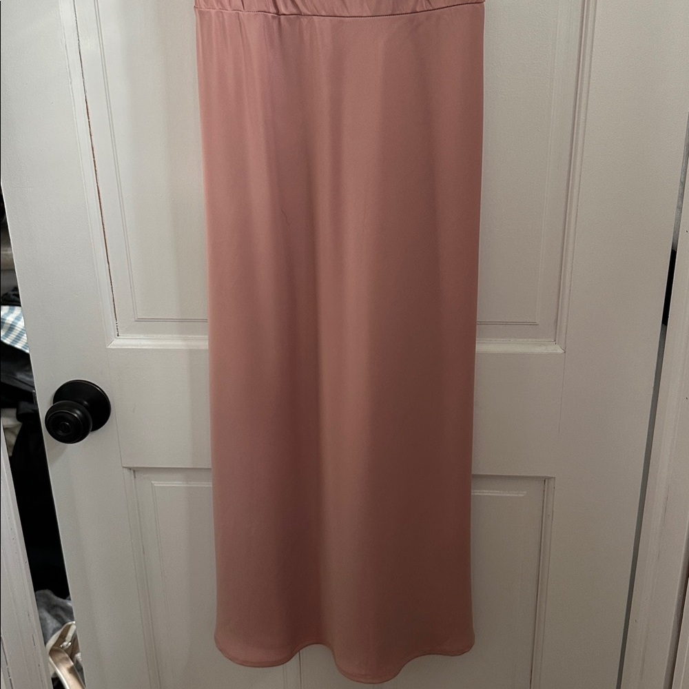 Pink Blush Slip Midi Dress size Medium - Picture 5 of 6